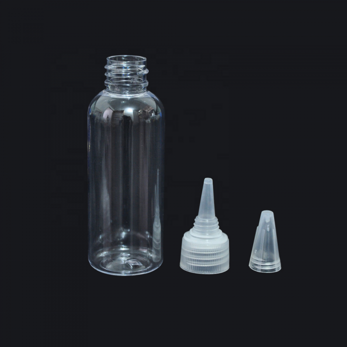 30ml 60ml 100ml 120ml Empty Pet Plastic Dropper Bottle With Pointed Mouth Cap For Glue Ink Packaging