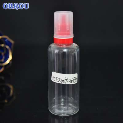 Europe market PET e liquid bottle 60ml 30ml 20ml 10ml empty plastic dropper bottles with thin tip