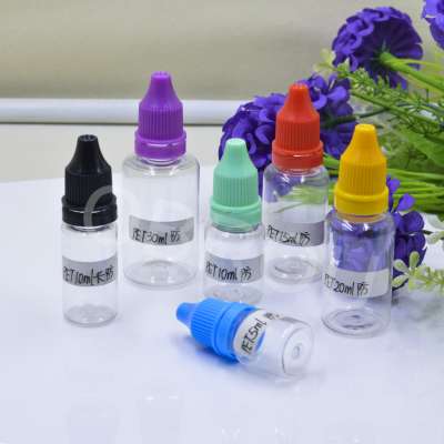 PET 5ml 10ml 15ml 20ml 30ml plastic eliquid dropper bottle for eye drop plastic squeeze bottles