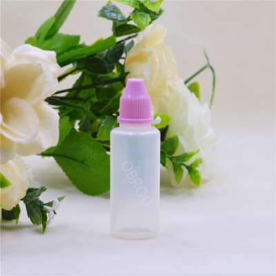 Obrou transparent plastic eye dropper bottle 5ml 10ml 15ml 20 ml 30ml 50ml 100ml with screw cap